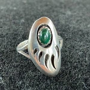 Bear Claw Malachite Ring